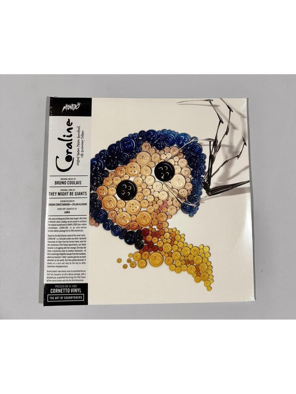 Coraline OST 15th Anniversary 2LP Cornetto Vinyl Mondo